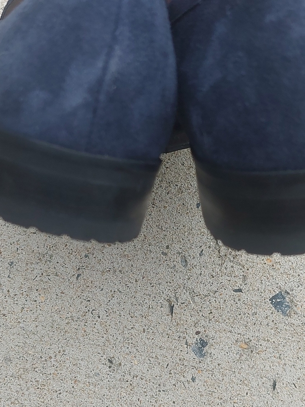 Talbots Navy Suede Tassel Loafers with Silver Hardware US 10 - Picture 4 of 6